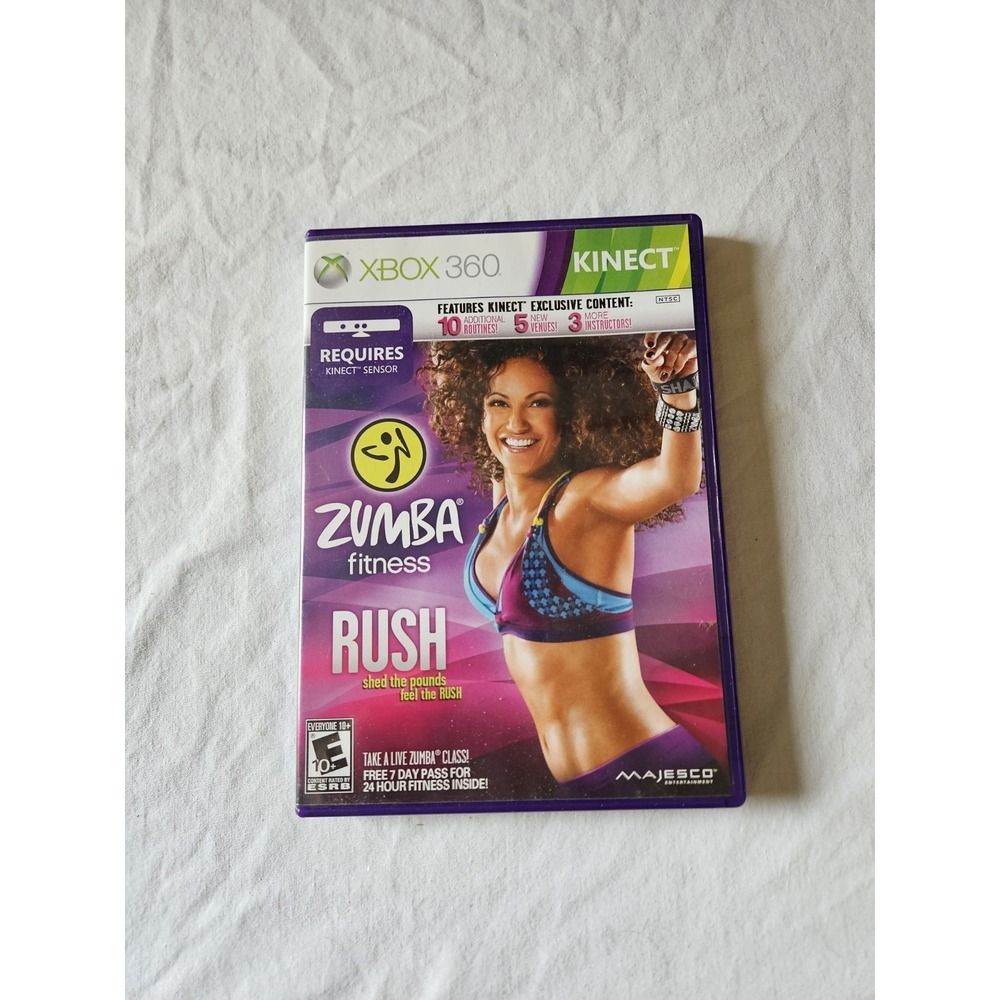 Zumba Fitness Rush Xbox 360‎ Kinect Game Complete Dance Workout Exercise